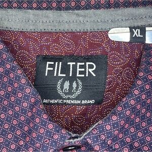 Filter Men's Casual Button-down Shirt XL
Size
